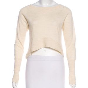 Dolce Vita Baby Alpaca Cropped Cream Sweater